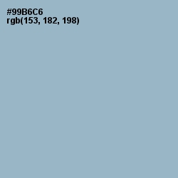 #99B6C6 - Rock Blue Color Image