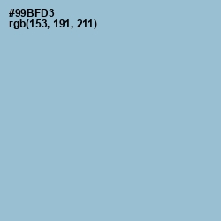 #99BFD3 - Rock Blue Color Image