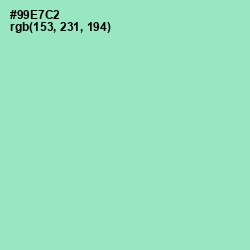 #99E7C2 - Riptide Color Image