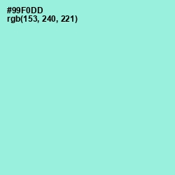 #99F0DD - Riptide Color Image