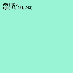 #99F4D5 - Riptide Color Image
