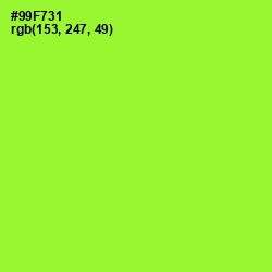 #99F731 - Green Yellow Color Image