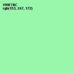 #99F7AC - Mint Green Color Image