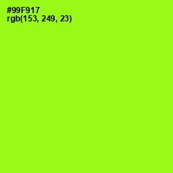 #99F917 - Green Yellow Color Image