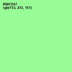 #99FD97 - Mint Green Color Image