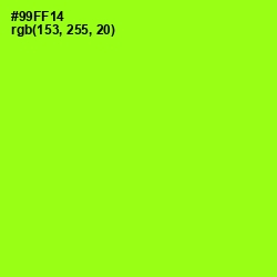 #99FF14 - Green Yellow Color Image