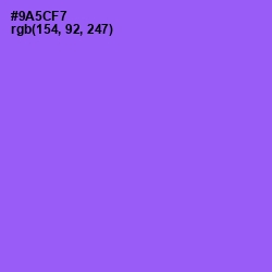 #9A5CF7 - Medium Purple Color Image