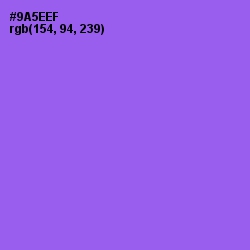 #9A5EEF - Medium Purple Color Image