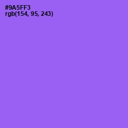 #9A5FF3 - Medium Purple Color Image