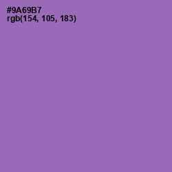 #9A69B7 - Wisteria Color Image