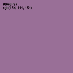 #9A6F97 - Mountbatten Pink Color Image