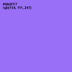 #9A6FF7 - Medium Purple Color Image