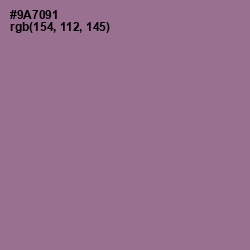 #9A7091 - Mountbatten Pink Color Image