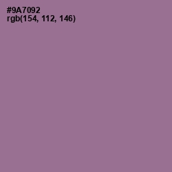 #9A7092 - Mountbatten Pink Color Image