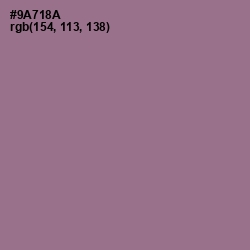 #9A718A - Mountbatten Pink Color Image