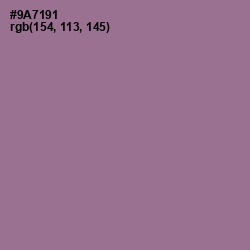 #9A7191 - Mountbatten Pink Color Image