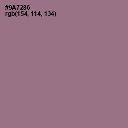 #9A7286 - Mountbatten Pink Color Image