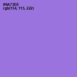 #9A73DE - Medium Purple Color Image