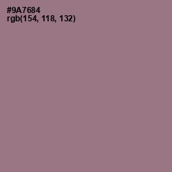 #9A7684 - Mountbatten Pink Color Image