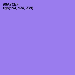 #9A7CEF - Medium Purple Color Image