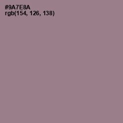 #9A7E8A - Mountbatten Pink Color Image