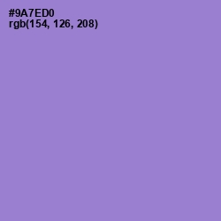 #9A7ED0 - Lilac Bush Color Image