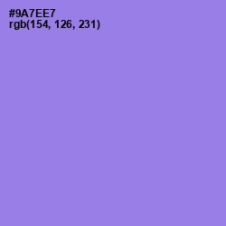 #9A7EE7 - Medium Purple Color Image