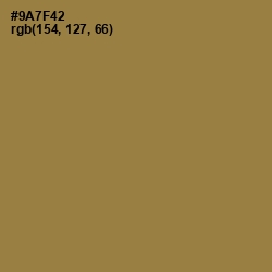 #9A7F42 - Leather Color Image