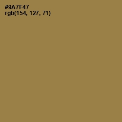 #9A7F47 - Leather Color Image