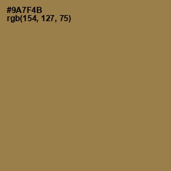 #9A7F4B - Leather Color Image