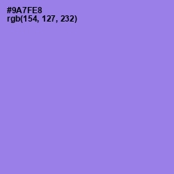 #9A7FE8 - Medium Purple Color Image