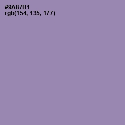 #9A87B1 - Manatee Color Image