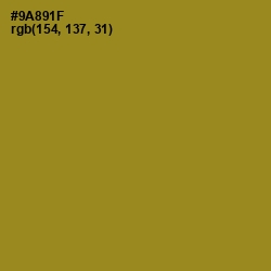 #9A891F - Reef Gold Color Image