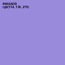 #9A8ADB - Blue Bell Color Image