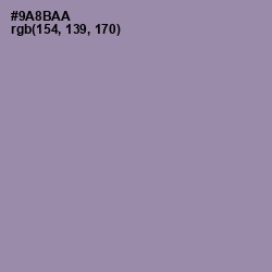 #9A8BAA - Manatee Color Image