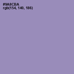 #9A8CBA - Manatee Color Image