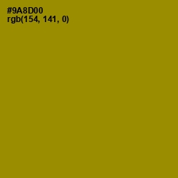 #9A8D00 - Olive Color Image