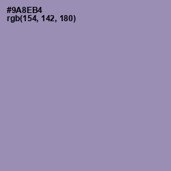 #9A8EB4 - Manatee Color Image