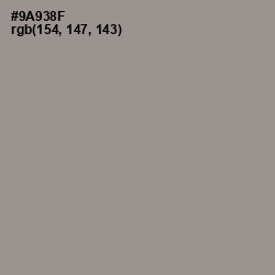 #9A938F - Lemon Grass Color Image