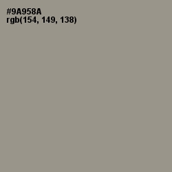 #9A958A - Lemon Grass Color Image