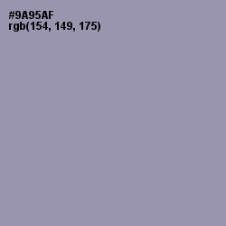 #9A95AF - Manatee Color Image