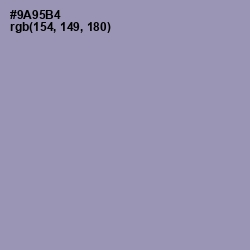#9A95B4 - Manatee Color Image