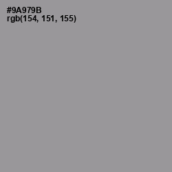#9A979B - Mountain Mist Color Image