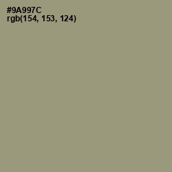 #9A997C - Gurkha Color Image
