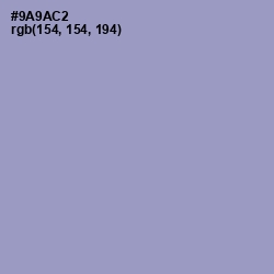 #9A9AC2 - Blue Bell Color Image