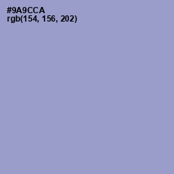 #9A9CCA - Blue Bell Color Image