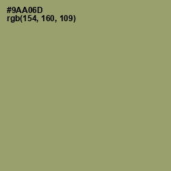 #9AA06D - Olivine Color Image