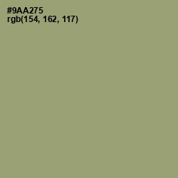 #9AA275 - Olivine Color Image