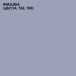 #9AA2BA - Santas Gray Color Image