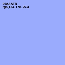#9AAAFD - Jordy Blue Color Image